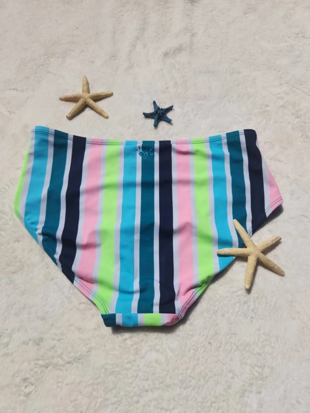 Size 20 Juniors XXL Girls Stripe Bikini Bottoms Bathing Suit Swimwear Beach Pool